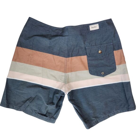 Rhythm Mens Colorblock Back Pocket Board Shorts 34 - Picture 2 of 6